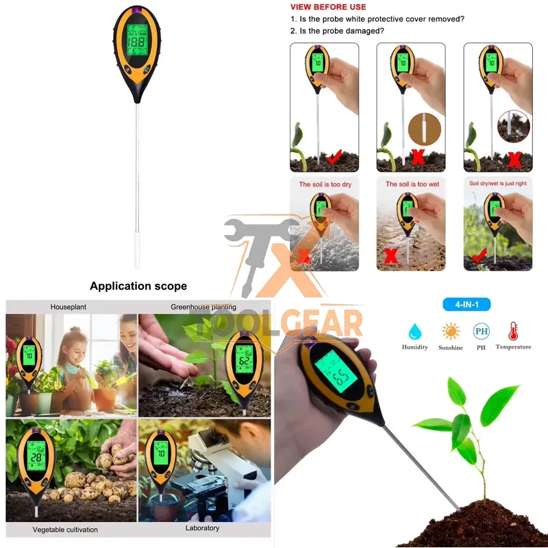 Ph Meter - 2026hotsale* 4 in 1 Soil PH