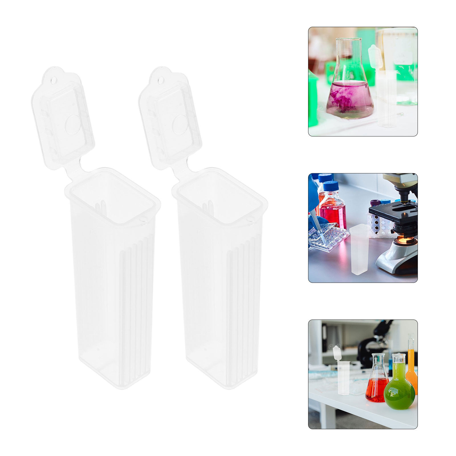 Pathology Slide Storage - 10Pcs Pathology Slide Storage Box Transparent