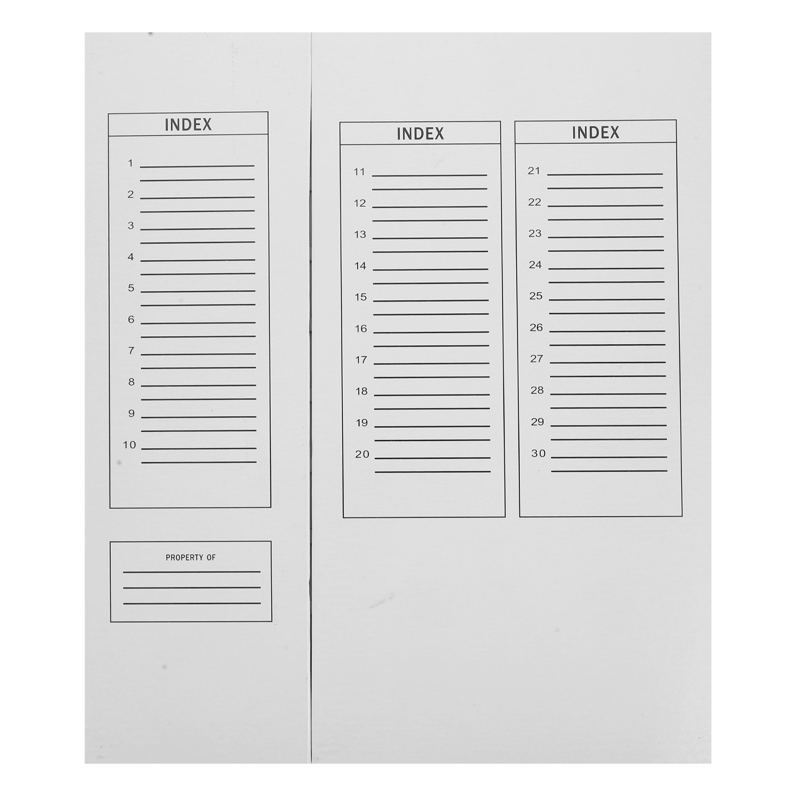 Pathology Slide Storage - Microscope Slide Storage Board Lightweight Paper