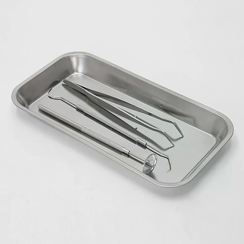 Medical Laboratory Science - 1pcs Kitchen Tray Stainless Steel Square
