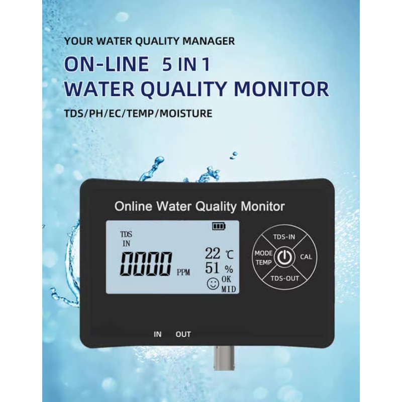 Online 5 in 1 TDS/PH/Temperatu - Ph Meter 评论和价格