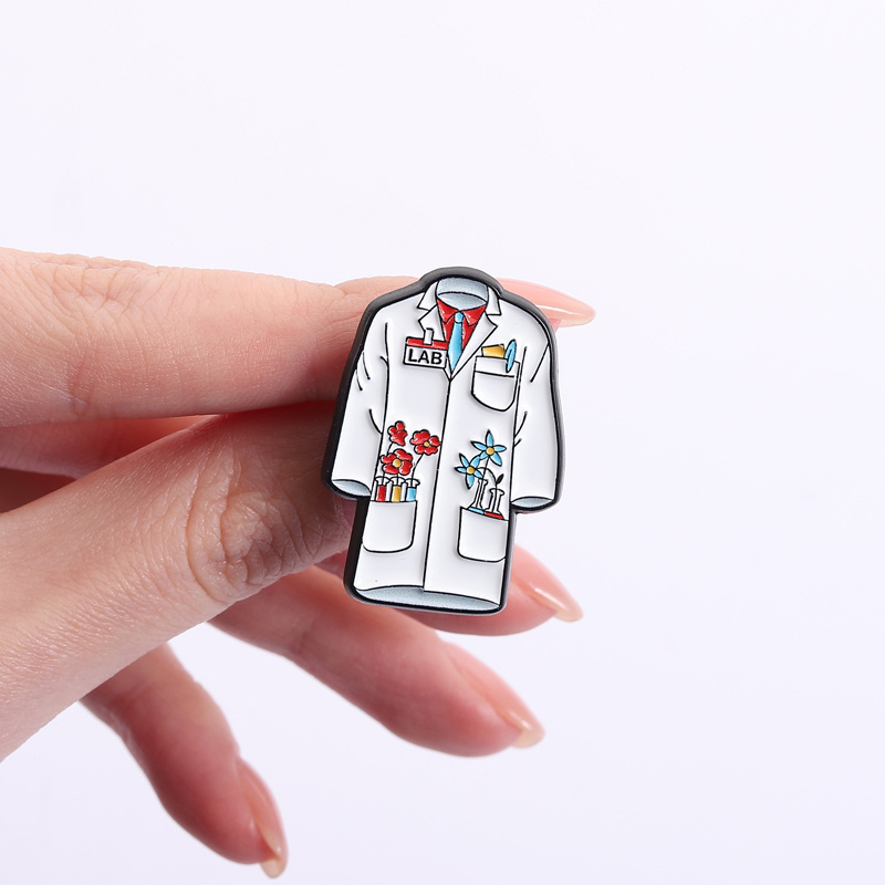 Floral Doctor Nurse Coat Ename - Medical Laboratory Scientist 评论和价格