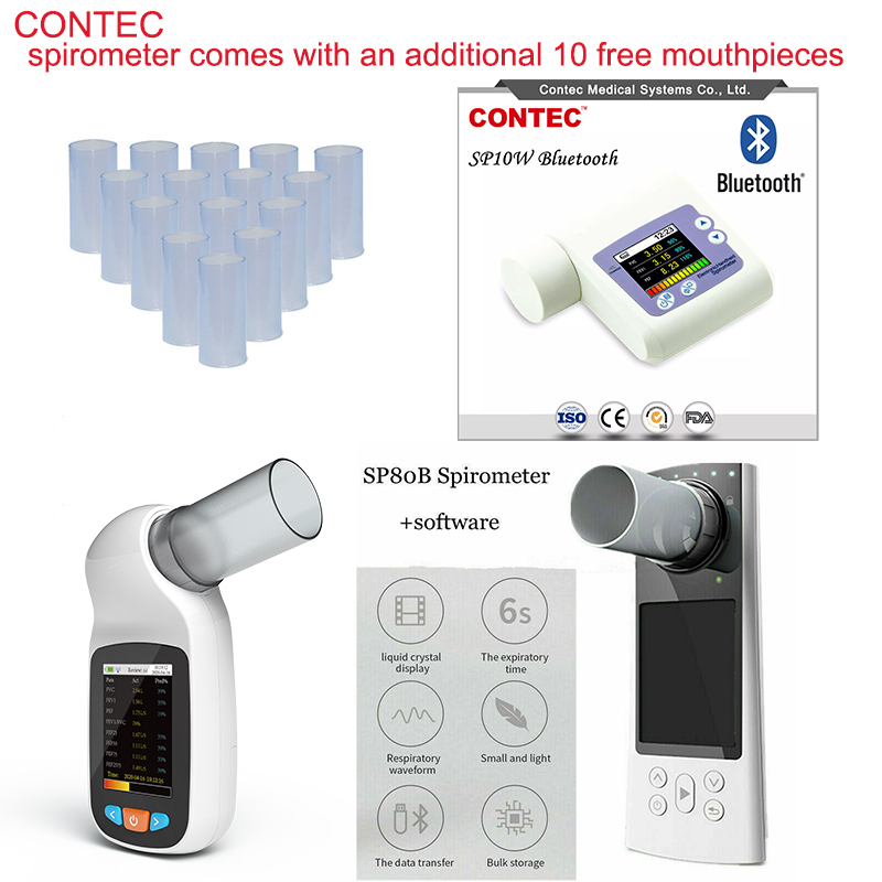 20/50/100pcs Reusable mouth pi - Spirometer Lung Function 评论和价格