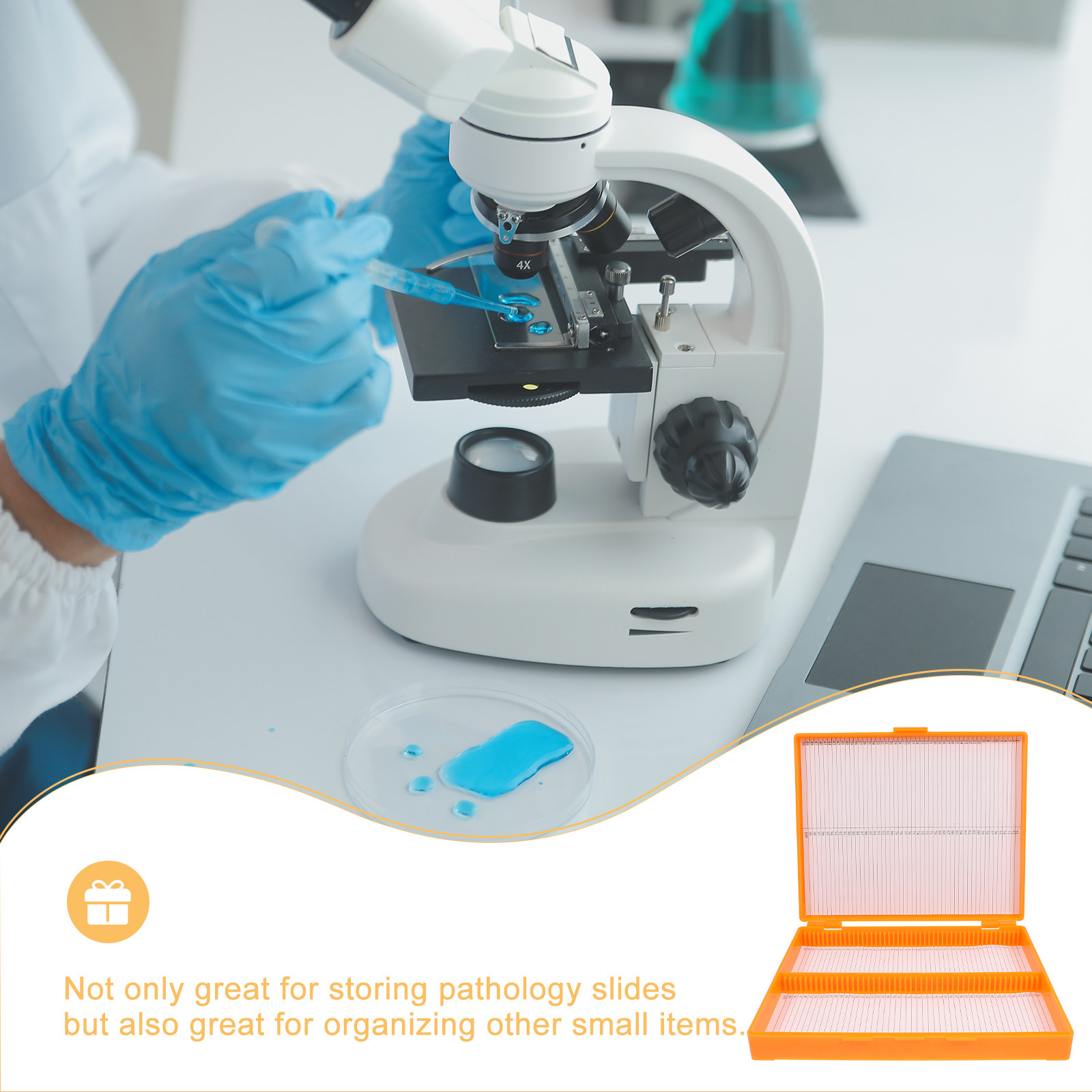 Microscope Plastic Organizer S - Pathology Slide Storage 评论和价格