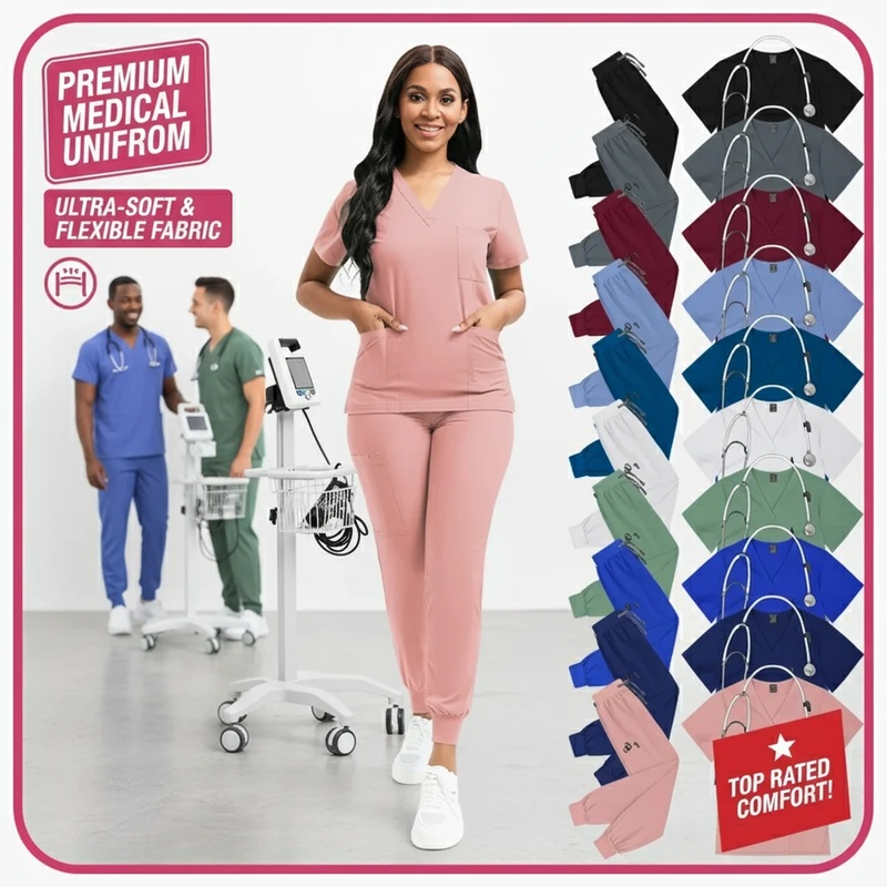 COSWomen Medical Scrubs Set Nu - Medical Lab Units 评论和价格