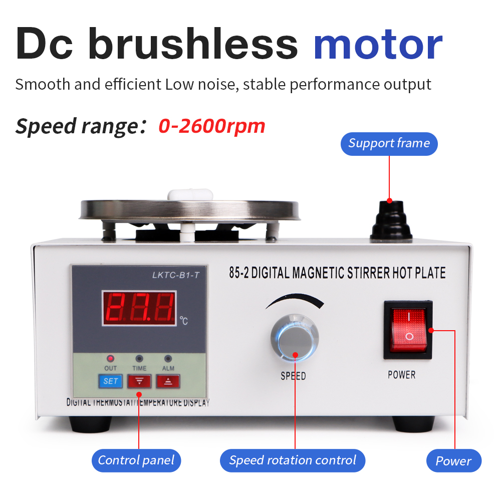 1L Hotplate Magnetic Stirrer 8 - Magnetic Stirrer Hotplate 评论和价格